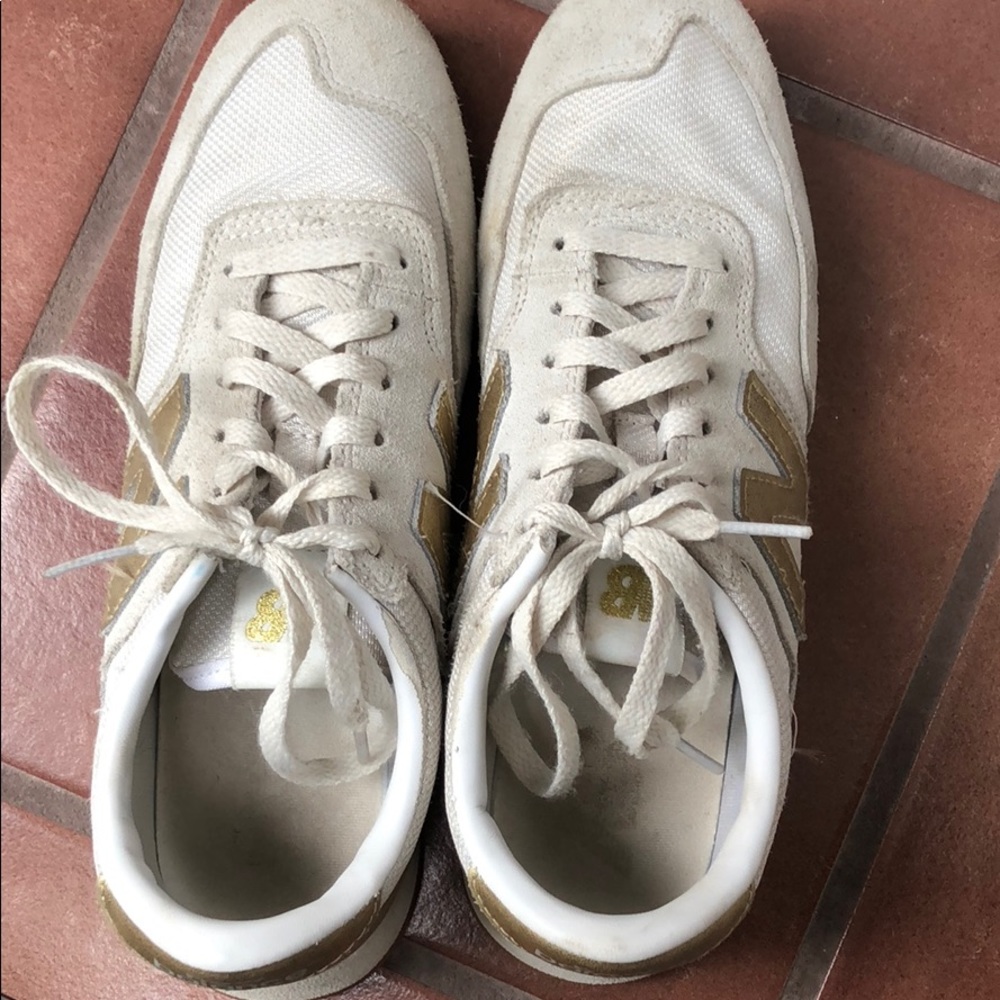 Women’s New Balance J Crew 620 sneakers gold salt